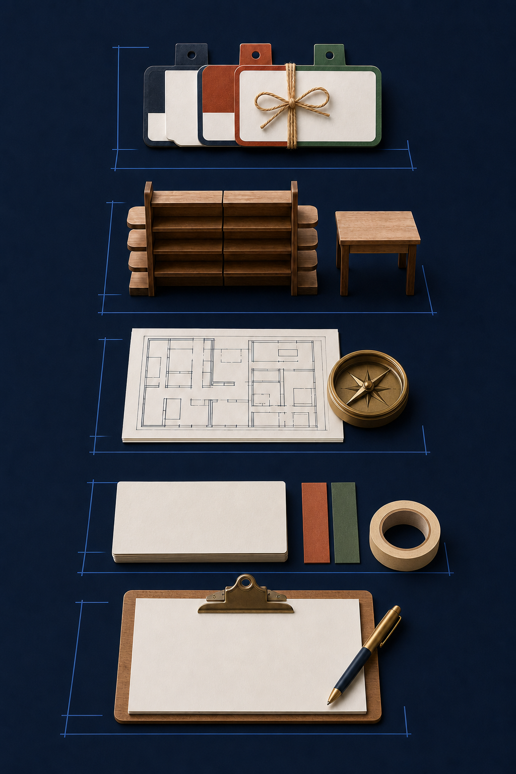 Five measured in-store marketing tool groupings for demos, merchandising, schematics, promotions, and field briefs.